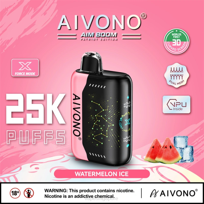 Aivono AIM BOOM 25000 Watermelon Ice - 82P6353 Vape Singapore