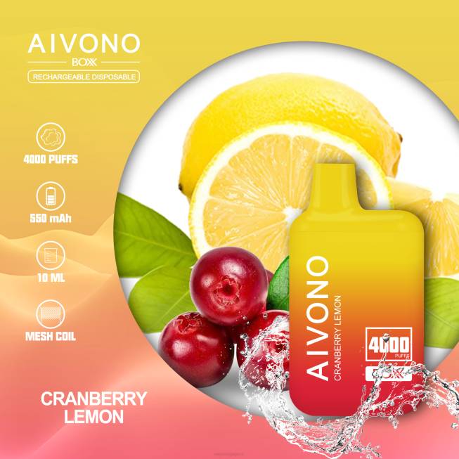 Aivono AIM BOXX 4000 Cranberry Lemon - 82P6218 Vape Singapore