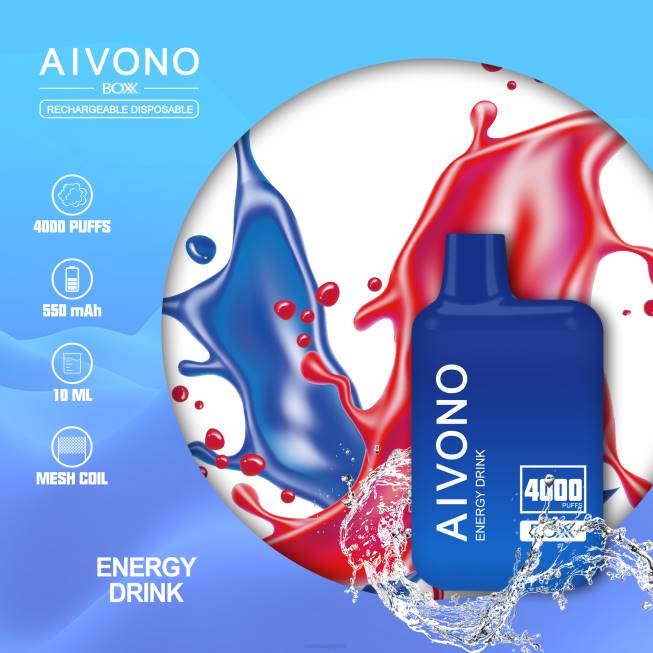 Aivono AIM BOXX 4000 Energy Drink - 82P6225 Vape Wholesale Supplier