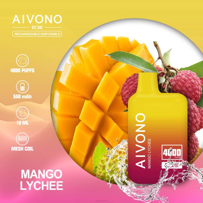 Aivono AIM BOXX 4000 Mango Lychee - 82P6216 Vape Wholesale Supplier