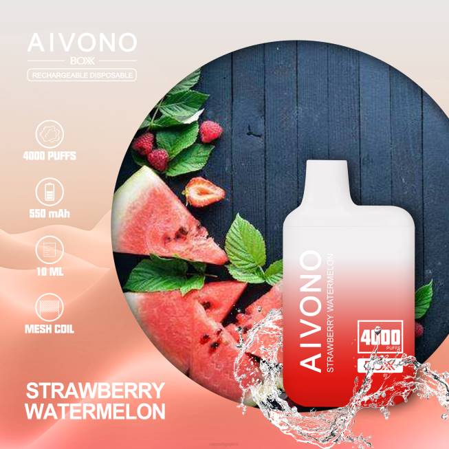 Aivono AIM BOXX 4000 Strawberry Watermelon - 82P6214 Vape Wholesale Prices