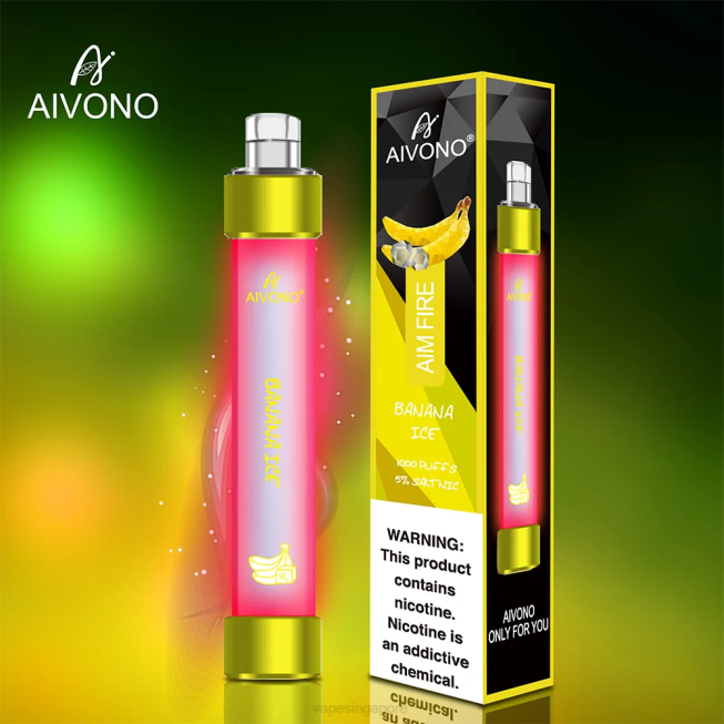 Aivono AIM FIRE 1000 Banana Ice - 82P6324 Vape Wholesale Supplier