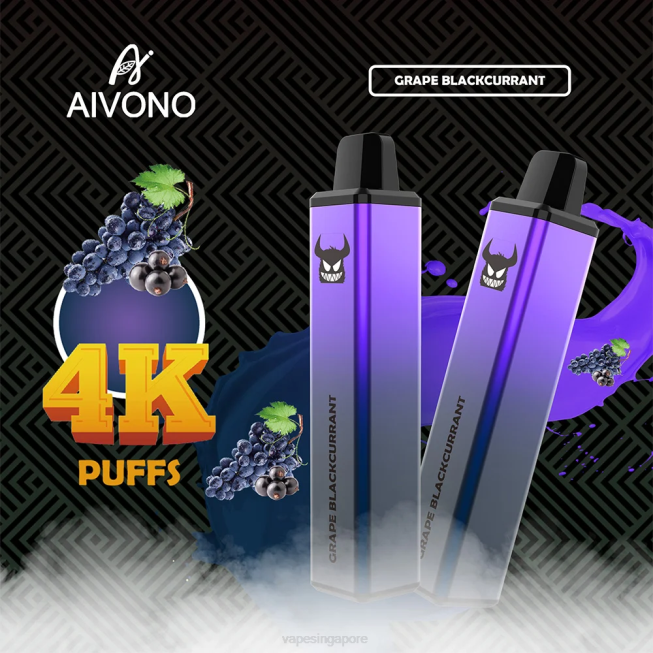 Aivono AIM FREAK 4000 Grape Blackcurrant - 82P6259 Vape Wholesale Prices