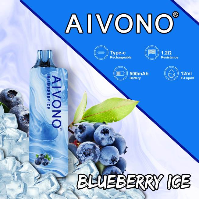 Aivono AIM GUN 7000 Blueberry Ice - 82P6104 Disposable Vape SG