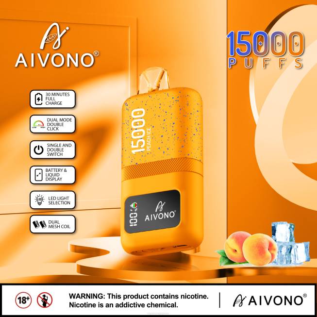 Aivono AIM magic 15000 Peach Ice - 82P659 Disposable Vape SG