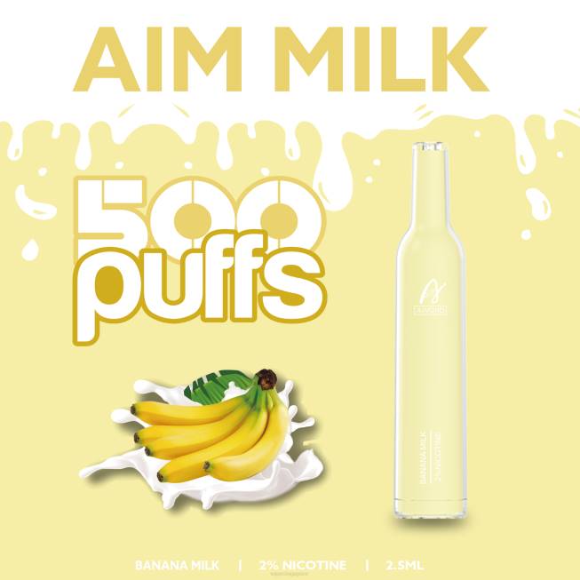 Aivono AIM MILK 500 Banana Milk - 82P6275 Disposable Vape SG