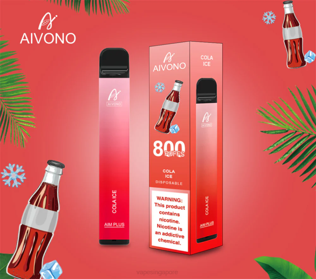 Aivono AIM PLUS 800 Cola Ice - 82P6176 Disposable Vape SG