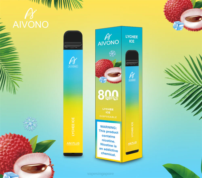 Aivono AIM PLUS 800 Lychee Ice - 82P6182 Vape Singapore