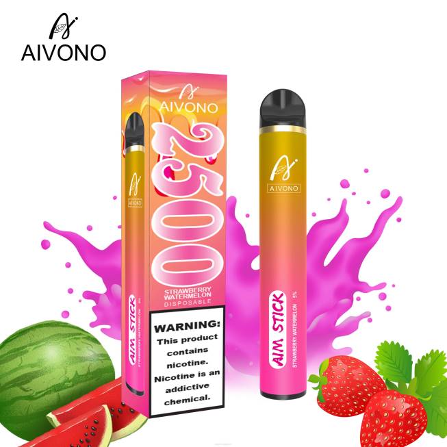 Aivono AIM STICK 2500 Strawberry Watermelon - 82P6149 Disposable Vape SG