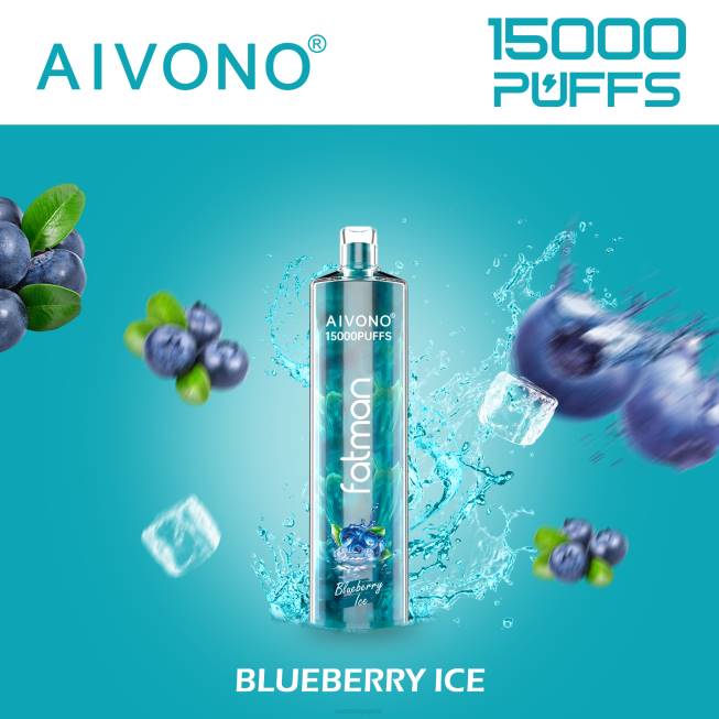 Aivono FATMAN 15000 Blueberry Ice - 82P614 Disposable Vape SG