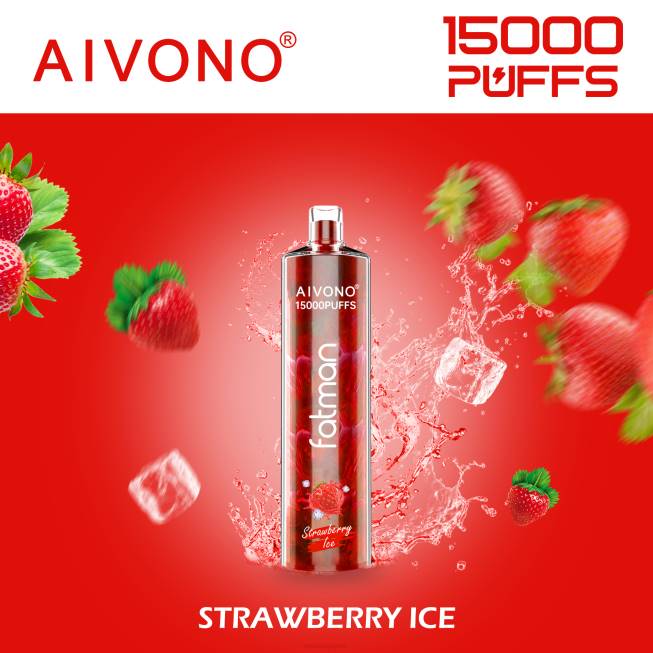 Aivono FATMAN 15000 Strawberry Ice - 82P611 Vape Singapore