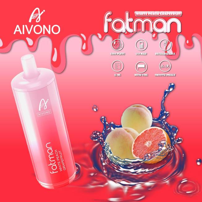 Aivono FATMAN 6800 Grapefruit - 82P625 Vape Wholesale Prices