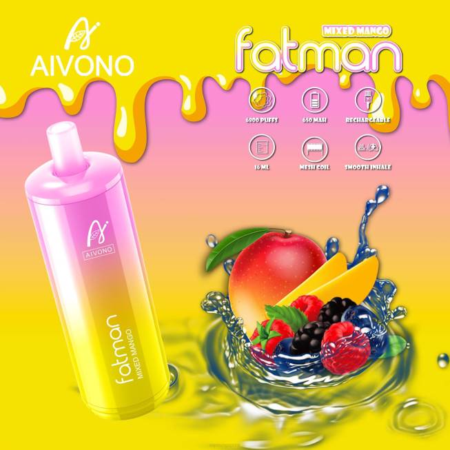 Aivono FATMAN 6800 Mixed Mango - 82P626 Vape Wholesale Near Me