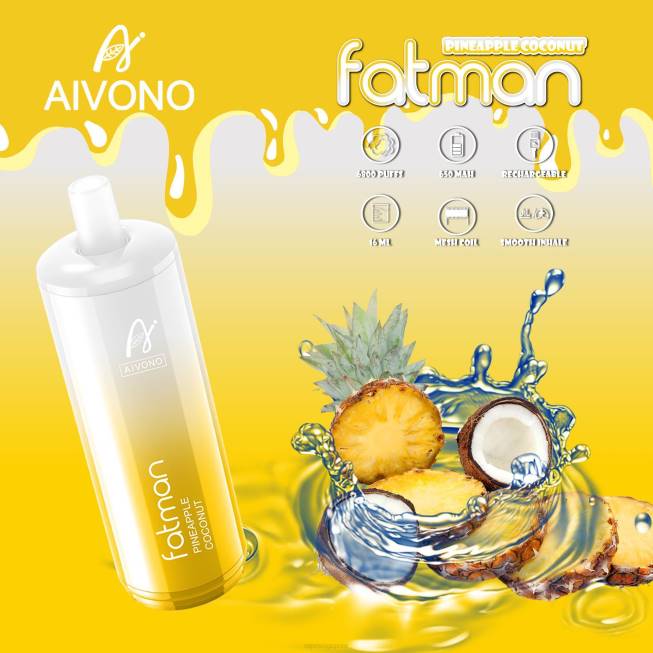 Aivono FATMAN 6800 Pineapple Coconut - 82P629 Vape Singapore