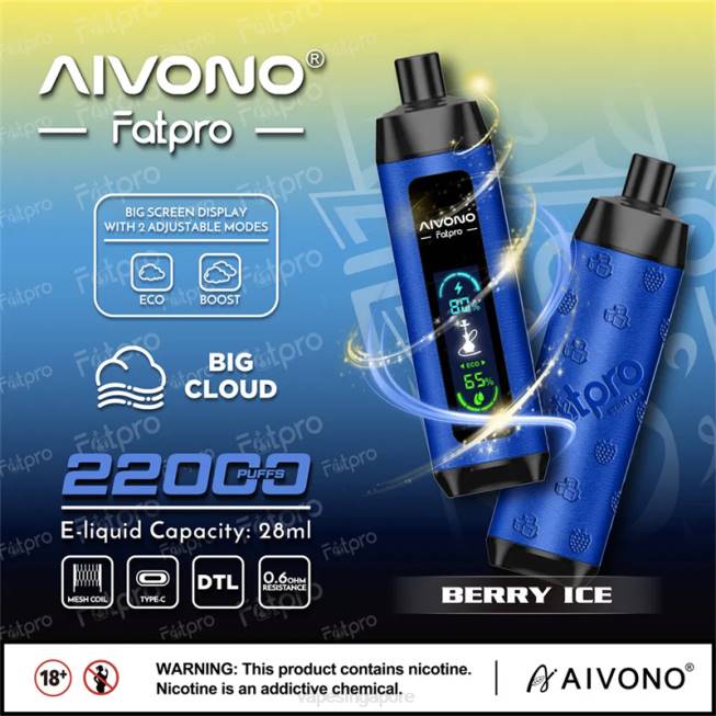 Aivono Fatpro 22000 Berry Ice - 82P610 Vape Supplier Singapore