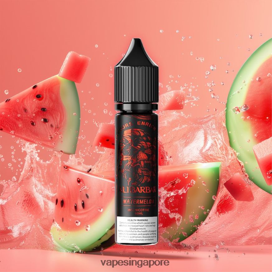 Vape Singapore ZB848092 Alibarbar Hookah Onyx Watermelon