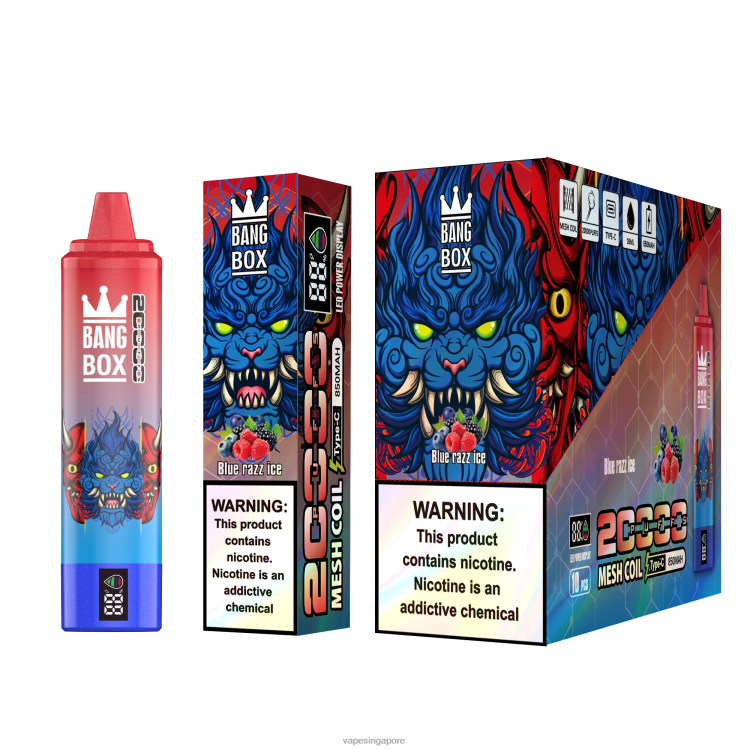 Bang Box 20000 JL06V59 - Vape Wholesale Prices Blue Razz Ice