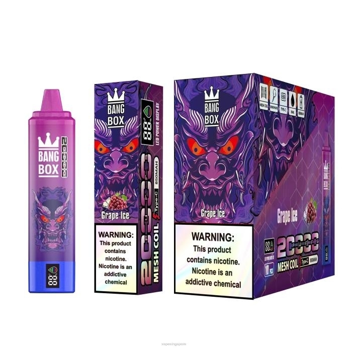 Grape Ice - disposable Vape SG 2PLF130 Bang Box 20000