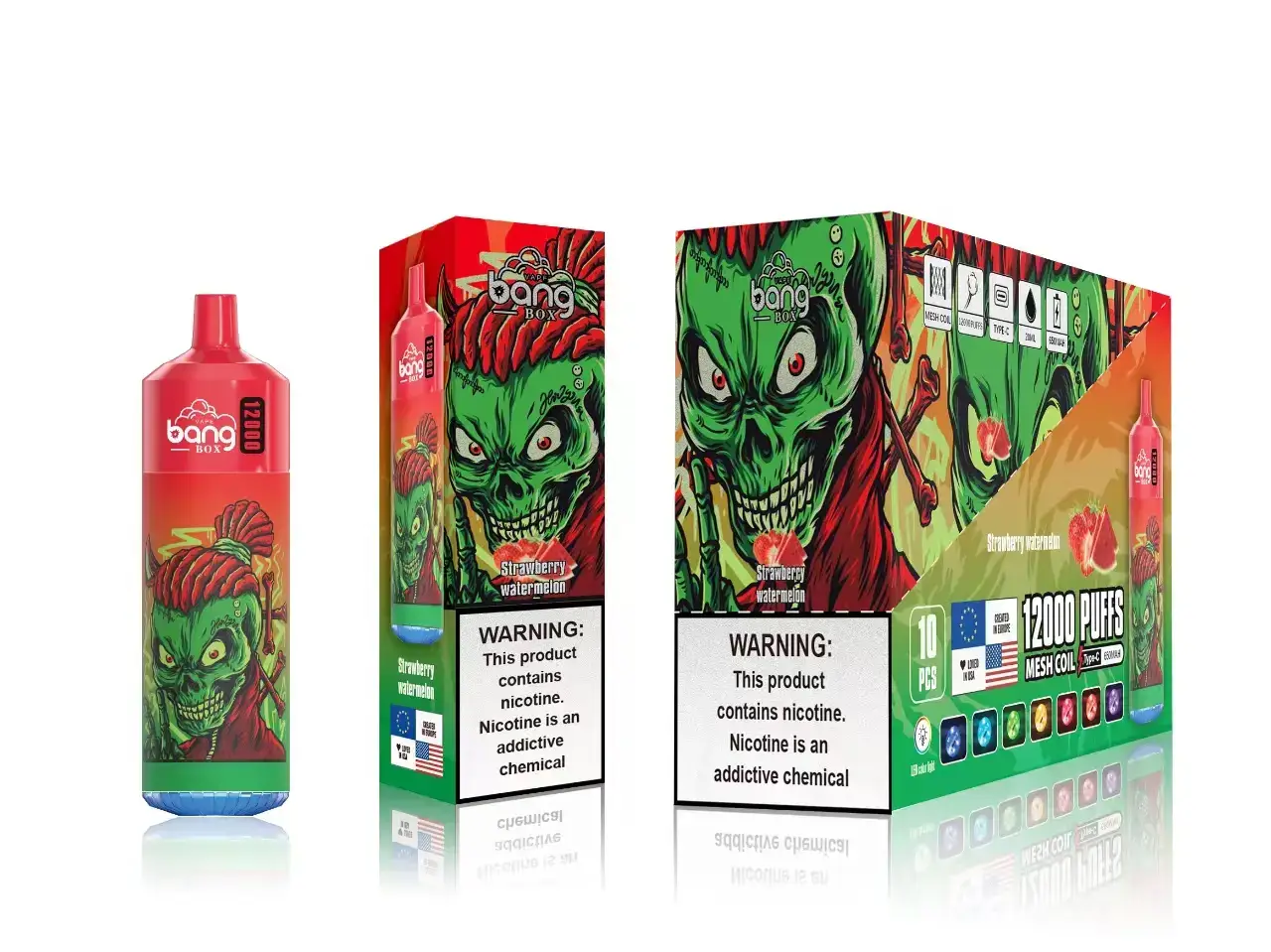 Strawberry Watermelon - Vape Wholesale supplier 2PLF121 Bang Box 12000 Puffs