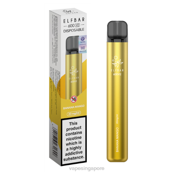 Banana Mango - Vape Singapore 2PLF273 ELFBAR 600V2 20mg