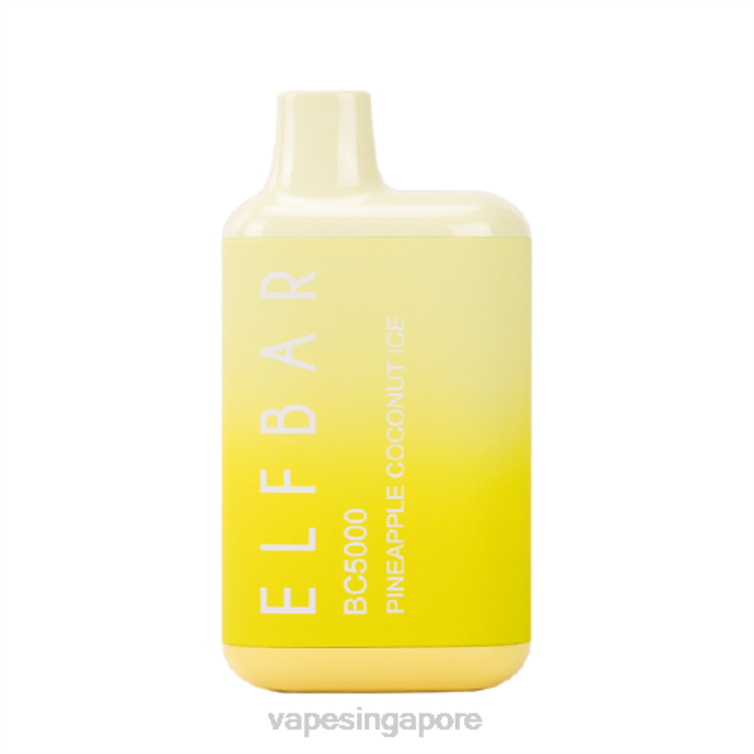 Pineapple Coconut Ice - Vape supplier Singapore 2PLF305 ELFBAR BC5000