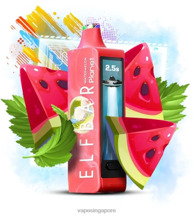 Elf Bar Planet 25000 - LT80N12 Watermelon Disposable Vape Singapore