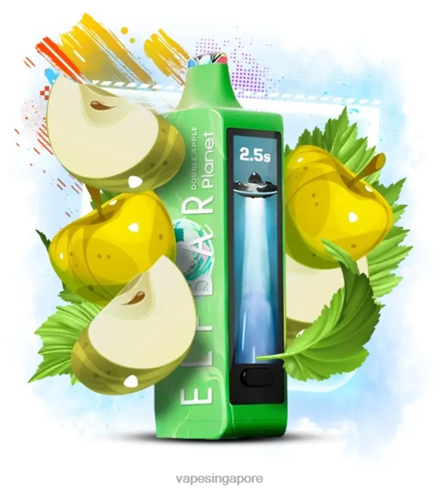 Elf Bar Planet 25000 - LT80N14 Double Apple Disposable Vape SG