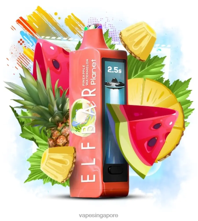 Elf Bar Planet 25000 - LT80N25 Pineapple Watermelon Vape Wholesale Prices