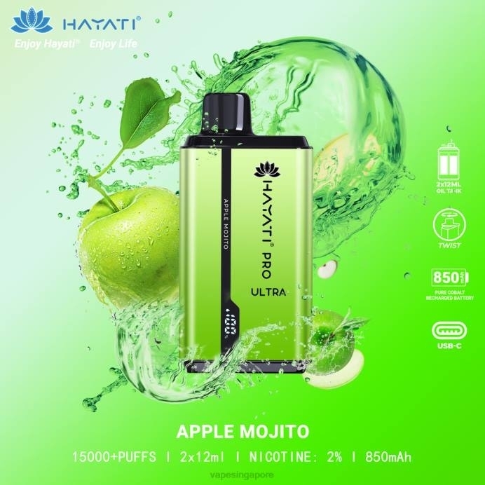 Apple Mojito - Vape supplier Singapore 2PLF205 Hayati Pro Ultra