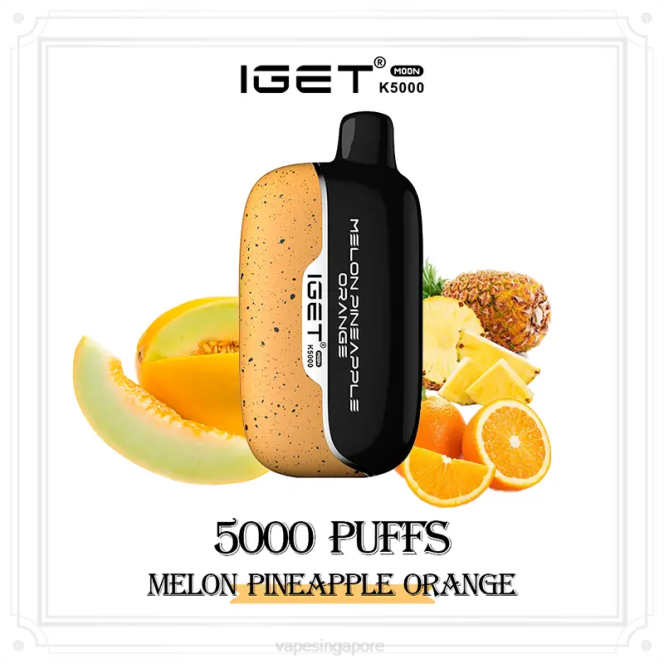 Disposable Vape Sg VL6013 Melon Pineapple Orange IGET Moon K5000