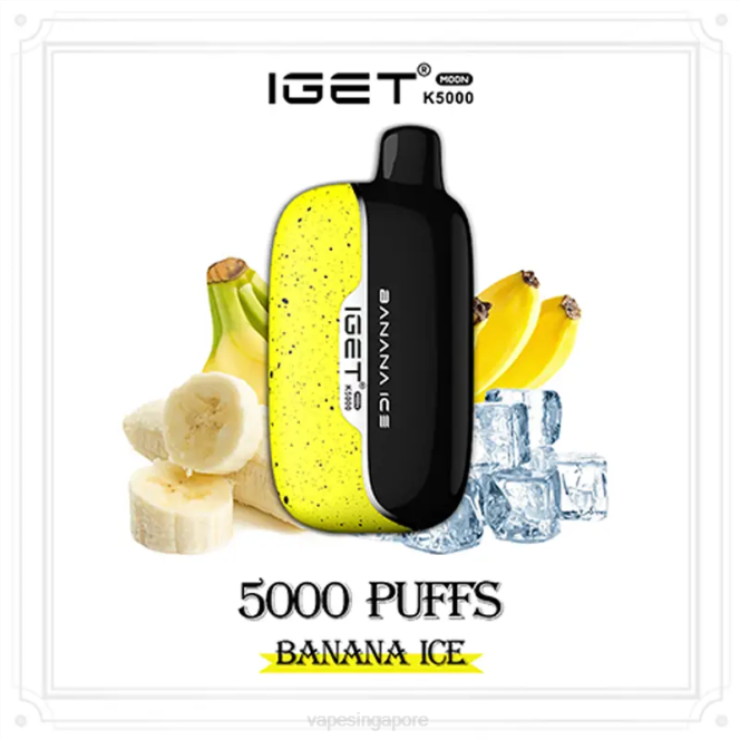 Disposable Vape Singapore VL6011 Banana Ice IGET Moon K5000