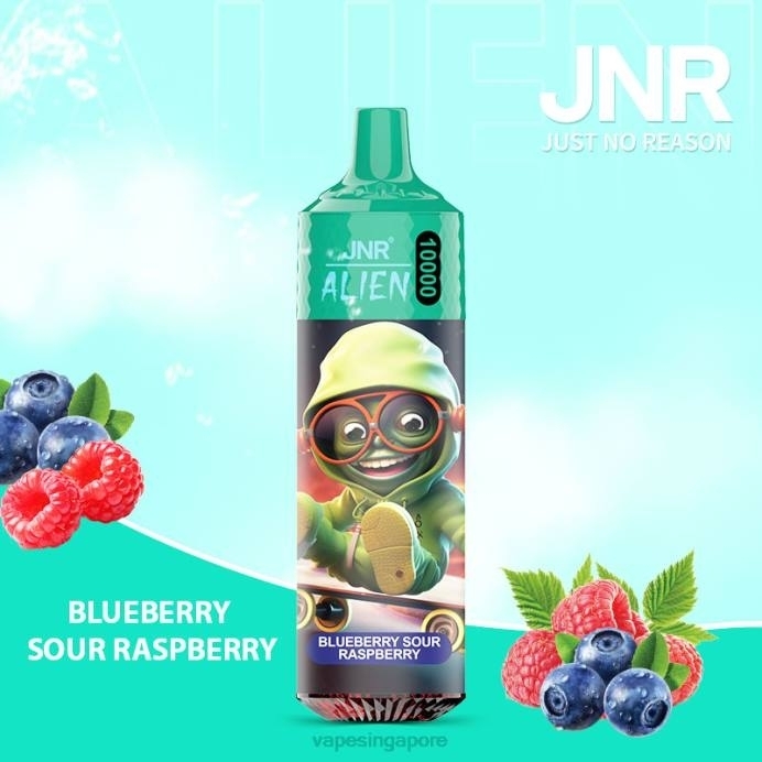 Blueberry Sour Raspberry - disposable Vape SG 2PLF640 JNR ALIEN