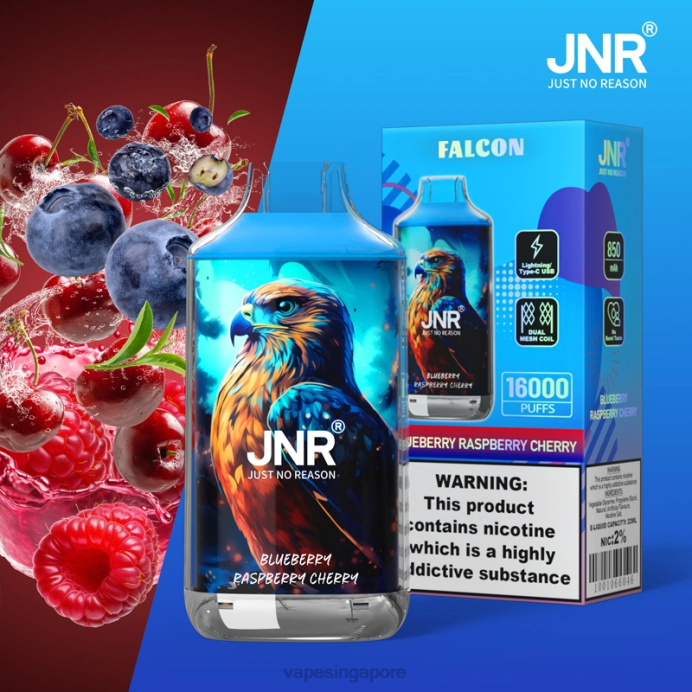 Blueberry Raspberry Cherry - Vape Wholesale near me 2PLF699 JNR FALCON