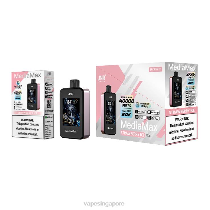 Strawberry Ice JNR MediaMax 40k Puff- Vape Singapore -XXF6F17