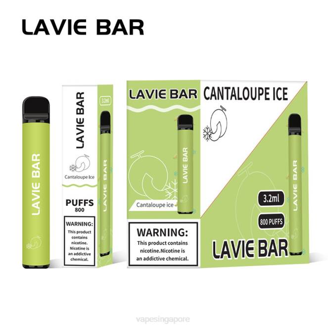 LAVIE BAR 800 Puffs 4HB0317 | Vape Singapore Cantaloupe Ice