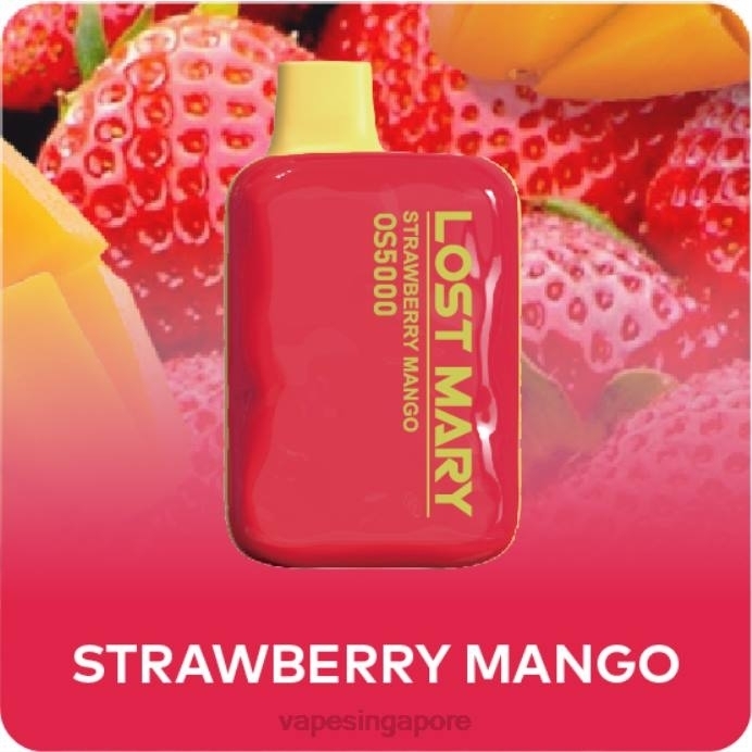 Strawberry Mango - disposable Vape SG 2PLF500 LOST MARY OS5000