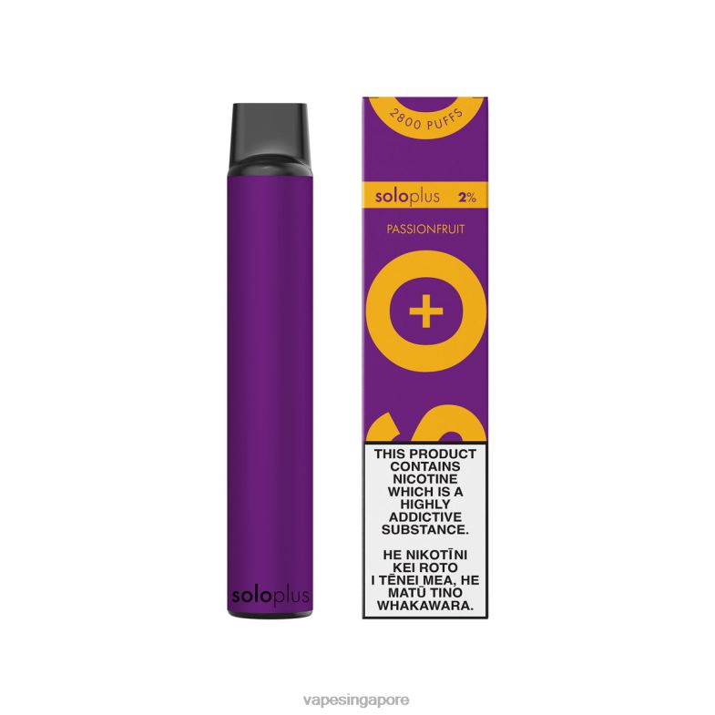 Vape Singapore BDFBR29 - Solo Plus Disposable Vape Passionfruit