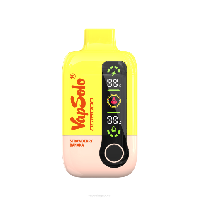 VapSolo DG18000 | Disposable E Cigarette Singapore 66VL8 Strawberry Banana