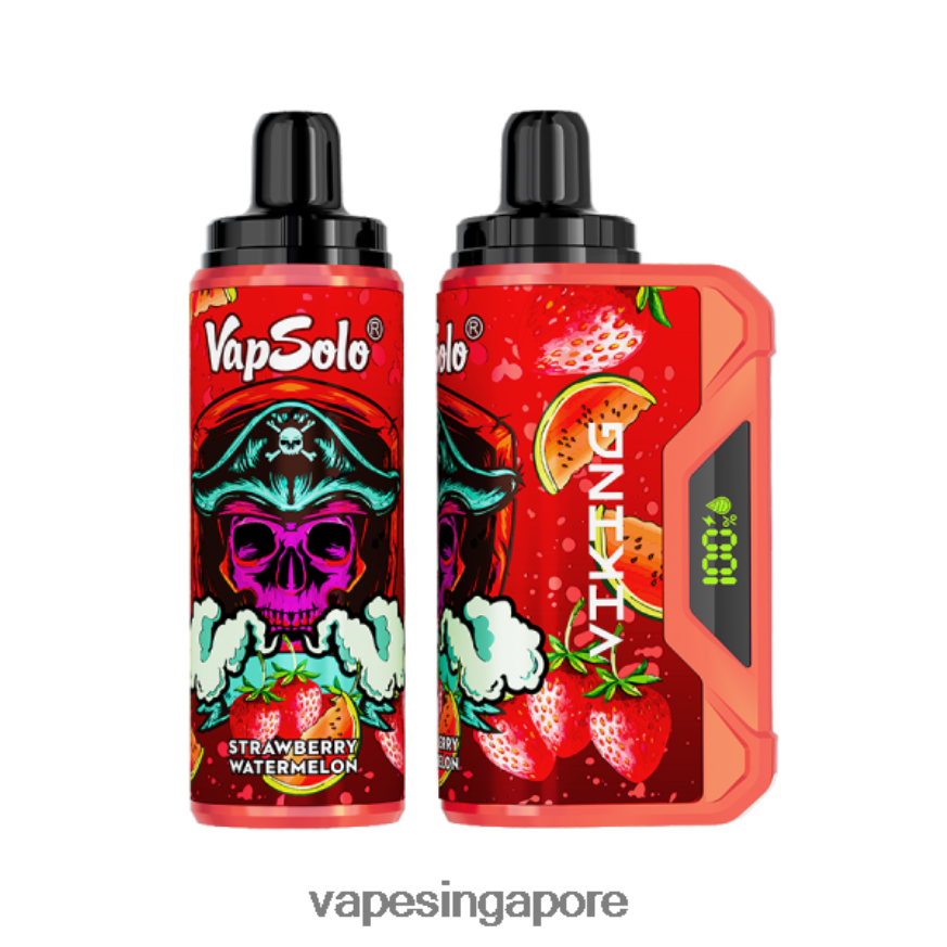 Disposable Vape SG ZB8480140 Vapsolo VIKING Disposable Vape Strawberry Watermelon