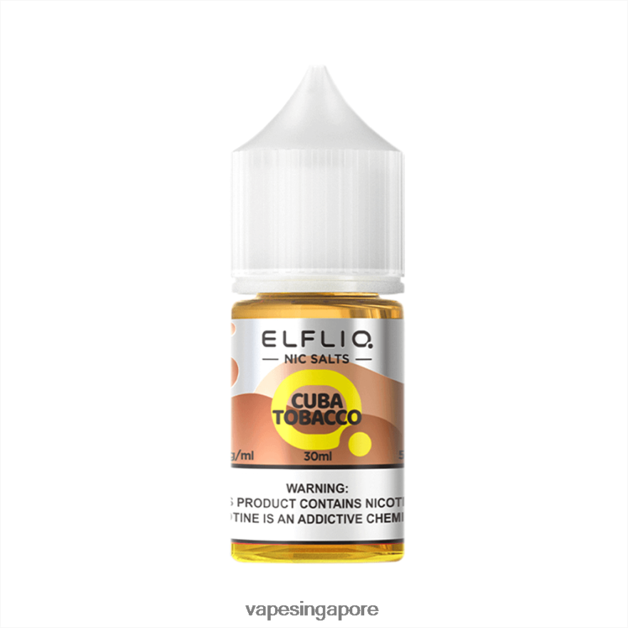 2ZH8P816 CUBA TOBACCO ELFBAR ELFLIQ nic salt 30ml