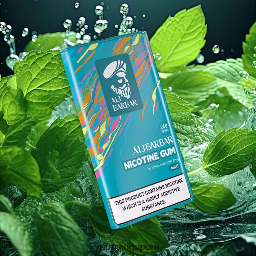 Vape Singapore ZB848083 Alibarbar Nicotine Gum Mint