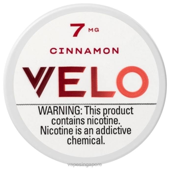 Cinnamon - disposable Vape SG 2PLF50 VELO Nicotine Pouch 7mg