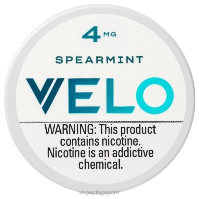 Spearmint - disposable Vape SG 2PLF40 VELO Nicotine Pouch 4mg