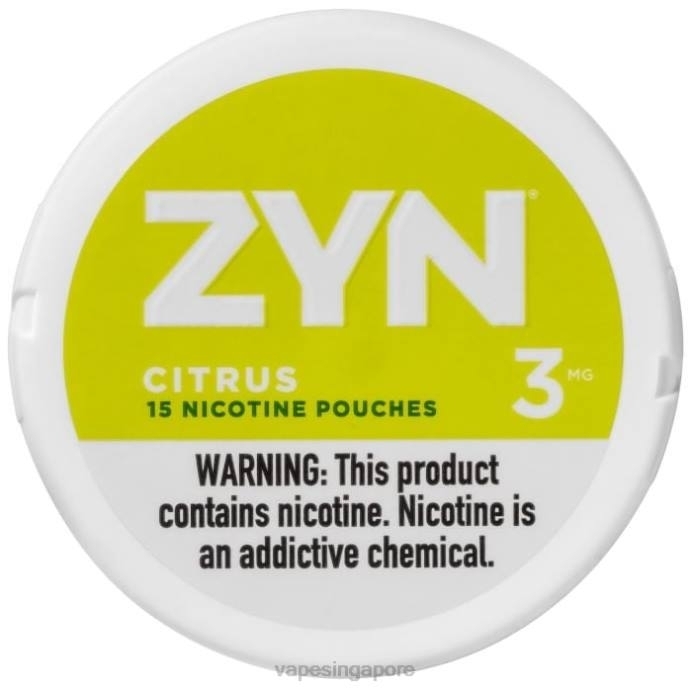 Citrus - best disposable Vape Singapore 2PLF27 ZYN Nicotine Pouch 3mg