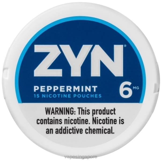 Peppermint - disposable Vape Singapore 2PLF18 ZYN Nicotine Pouch 6mg