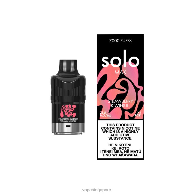 Vape Singapore BDFBR74 - Solo MAX Pod Strawberry Kiwifruit