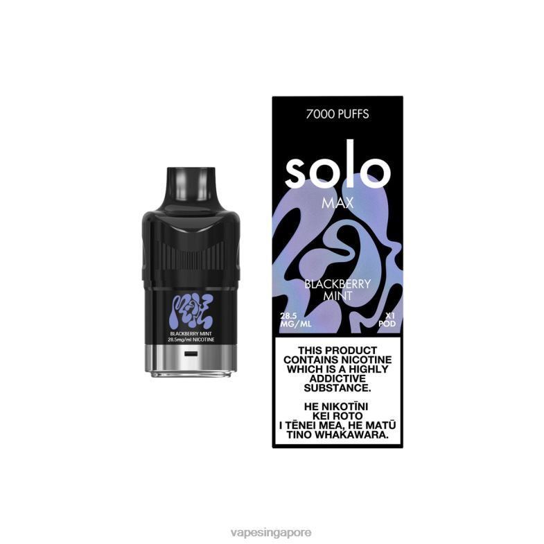 Vape Supplier Singapore BDFBR73 - Solo MAX Pod Blackberry Mint