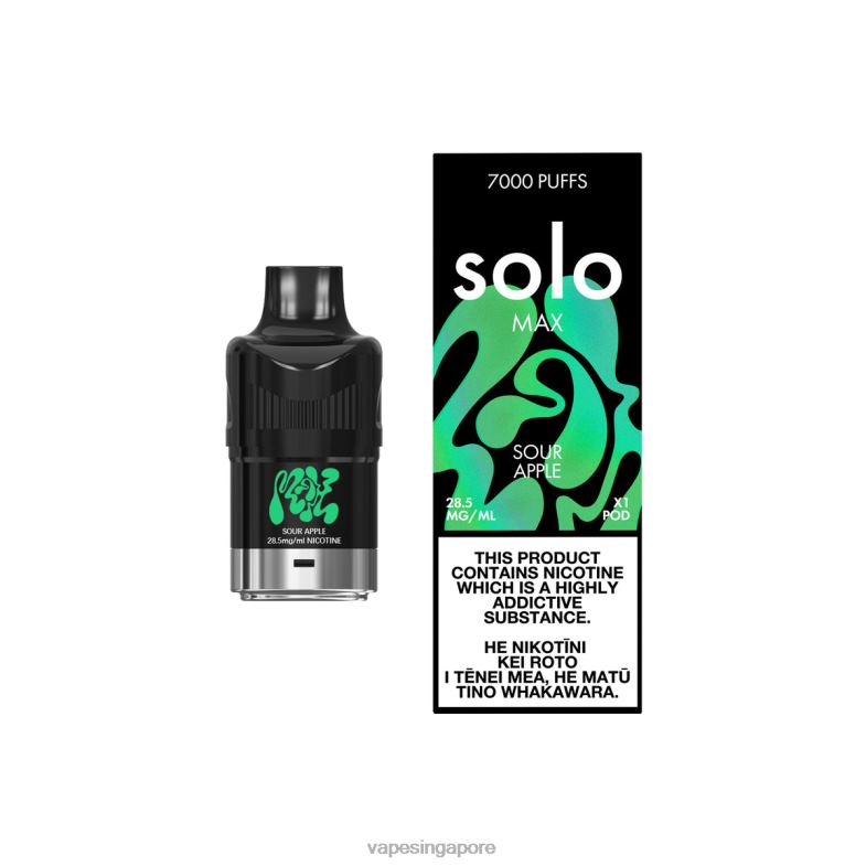 Vape Wholesale Near Me BDFBR80 - Solo MAX Pod Sour Apple