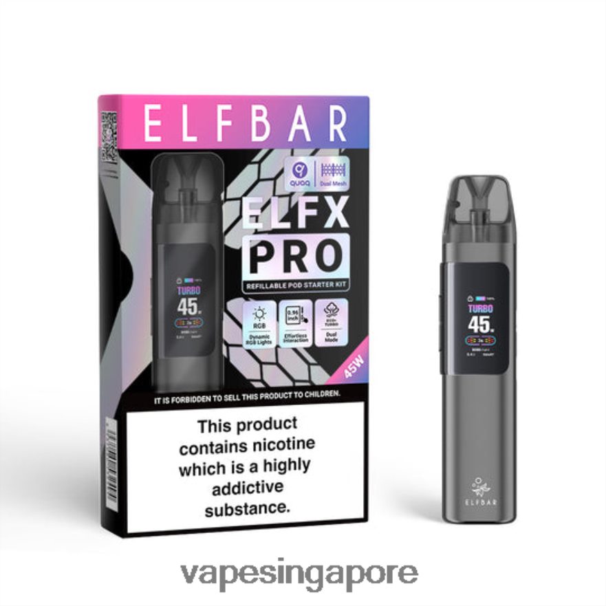 2ZH8P83 Grey ELFBAR ELFX Pro Open Pod Device