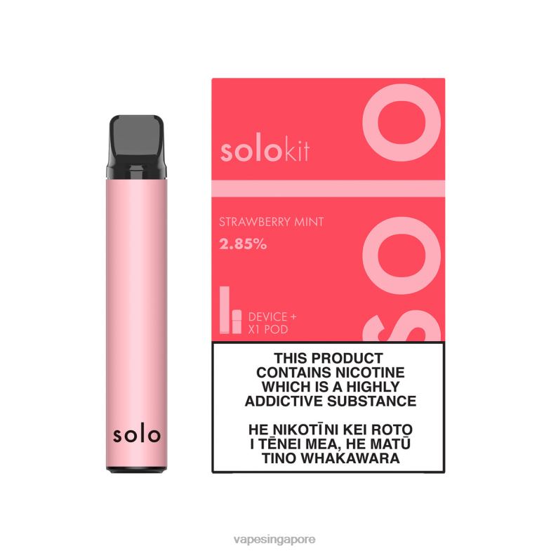 Disposable Vape SG BDFBR41 - Solo Pod Kit Strawberry Mint